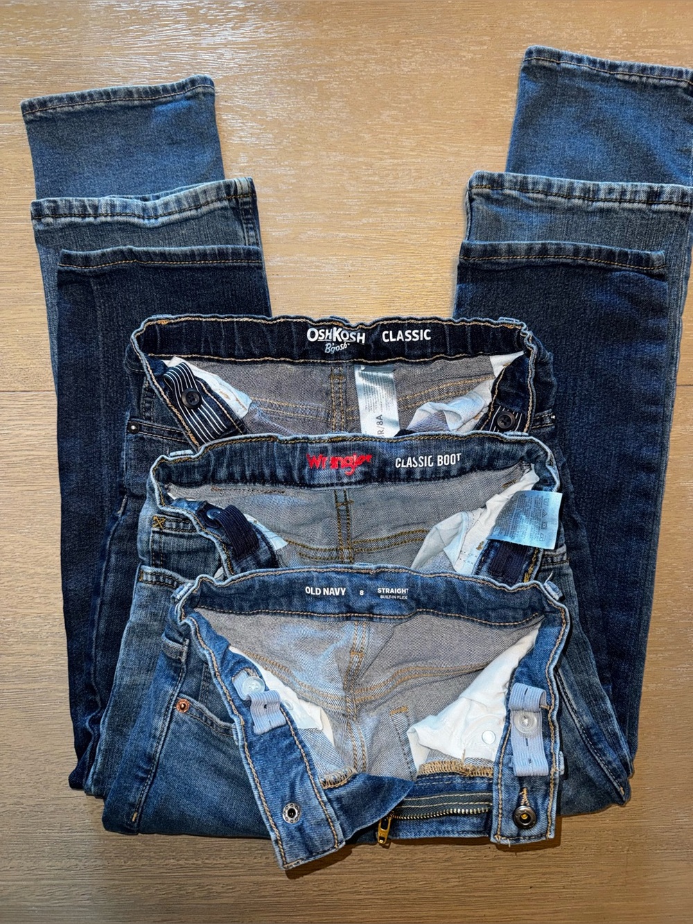Boys Jeans; OshKosh B’Gosh, Old Navy, Wrangler